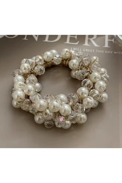 Crystal Beaded Rubber Buckle