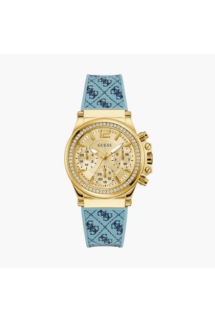 Women's 38 MM Blue Chronograph Watch