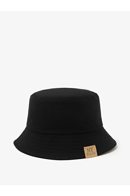 Black Cotton Bucket Hat