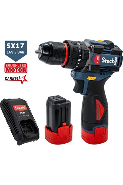 Stephanです StechEnd SX17 2x2Ah Akülü Darbeli Matkap - Fiyatı, Yorumları
