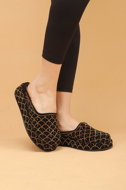 Women's Stone Patterned Orthopedic Sole Slippers