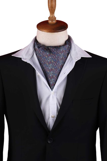 Multi-Colored Shawl Pattern Men's Scarf Ascot K671