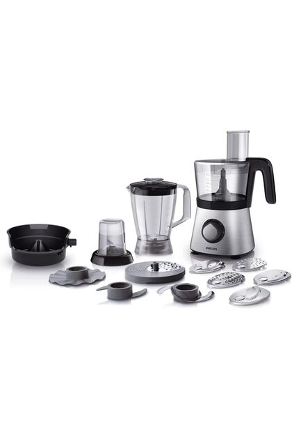Food Processor Gray 850 Watts, HR7769/01, 25.8 X 42 X 35 Cm, Stainless Steel