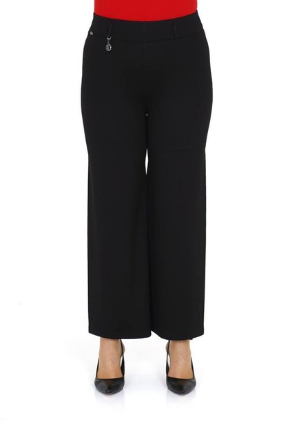 Plus Size Shaping / Sculpting High Waist Wide Leg Knitted Women's Pants