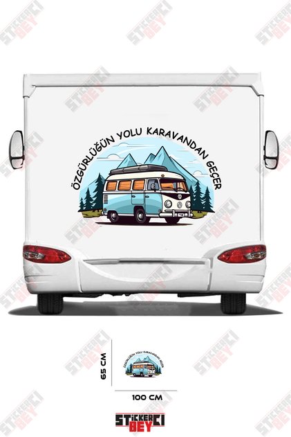 The Way of Freedom Goes through the Caravan Written Caravan Sticker Decal