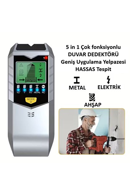Elektrikçi usta inşaatçı duvar dedektörü 5 in 1 duvar tarama cihazı hassas tespit