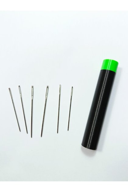 Boxed Silver Etamine Needle Set Multi-Purpose Storage Box and 6 Pieces of 3 Sizes of Etamine Needles