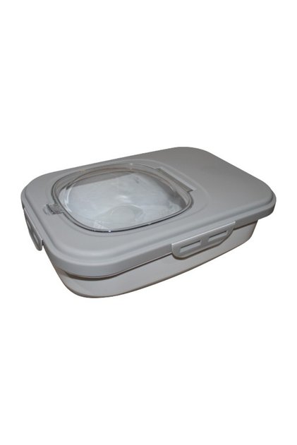 Portable Plastic Food Container with Transparent Flip Lid
