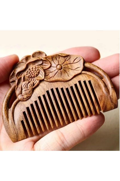 Wooden Sandalwood Gugu Massage Facial Massage Gua Sha Hair Comb Model 10