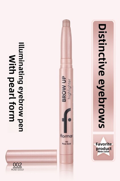 Elevator Illuminating Eyebrow Pencil Pink Gold -brow Up Highlighter Pencil-002 Rose Gold-8682536072441