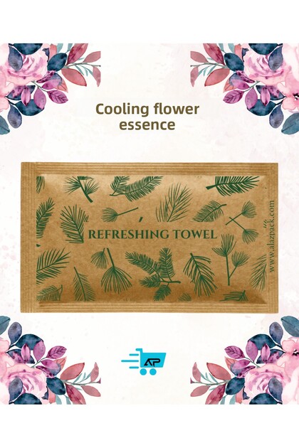 Alazpack Kraft Refreshing Towel Disposable Wet Wipes Floral Scented 1000 Pieces
