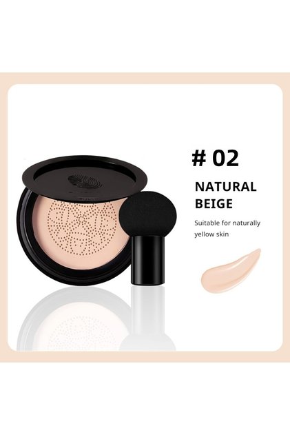 Salt Foundation Cc Cream with Mushroom Head Sponge