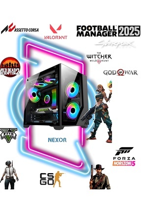 高性能ゲーミングPC RYZEN5 5500 RX6600XT PC ABİ NEXOR GAMİNG PC / OYUNCU BİLGİSAYARI / RYZEN 5 5500 / RX