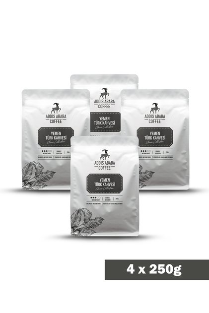 Addis Ababa Coffee Turkish Coffee 4-Pack Advantage Package (1000 Gram)