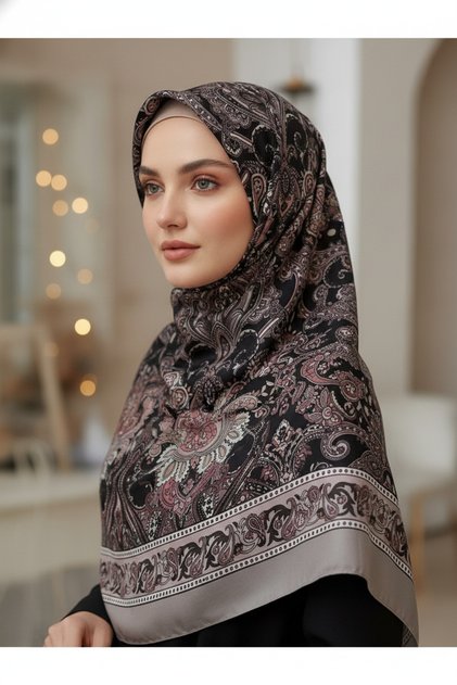 شال ناعم بنمط التوليب 70×180