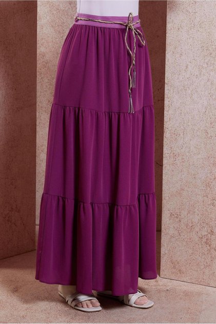 LACE-UP DETAILED SKIRT 60432
