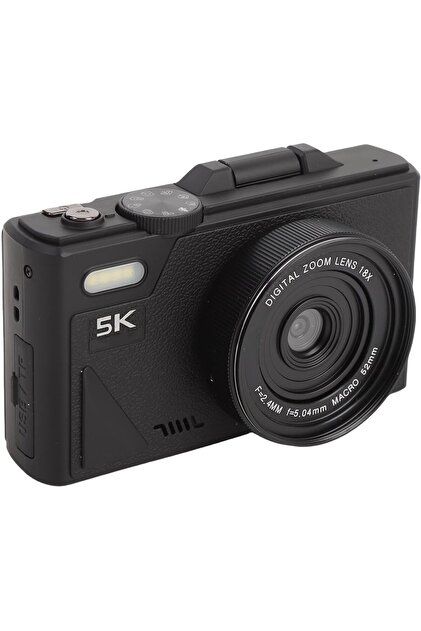KAZEMTECH 5K Dijital Retro Video Kamera 75MP 18X Zoom Flaşlı (64GB
