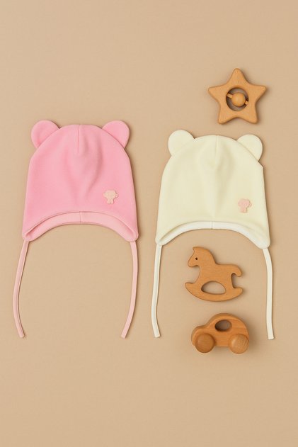 Fleece on the Outside, 100% Cotton on the Inside, Baby Beanie