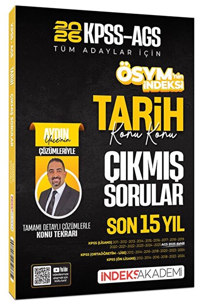 İndeks Akademi 2026 KPSS MEB-AGS Tarih ÖSYM nin İndeksi Çıkmış ...