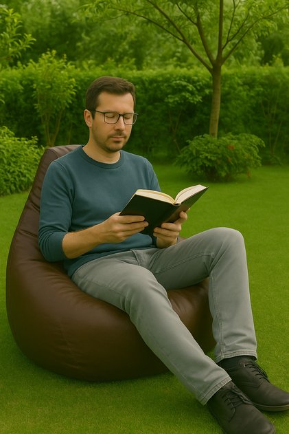 Deri Armut Koltuk Kahverengi