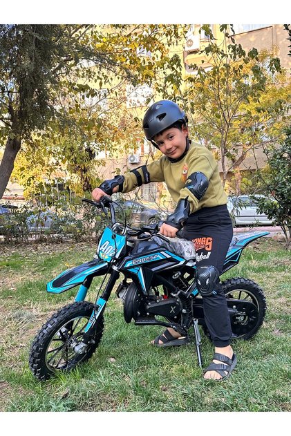 Benzinli MİNİ CROSS 49CC 7-17 YAŞ 95 KĞ TAŞIMA KAPASİTELİ
