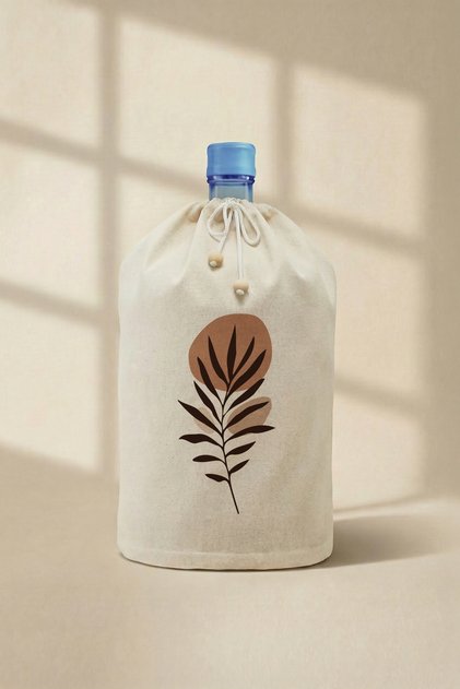Abstract Olive Branch Printed Bottle Case