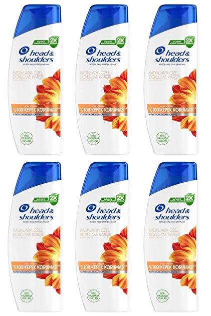 head & shoulders ヘッドアンドショルダー まとめ売り Head & Shoulders Kepek Karşıtı Şampuan Kadınlara Özel 350 Ml 6