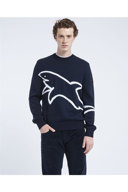 Men's Knitted Round Neck C.wWool