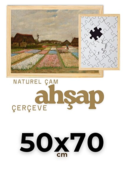りえページです Atlas Sanat Galerisi 50x70 cm Ahşap Çerçeve 2cm en, 2,5cm derinlik