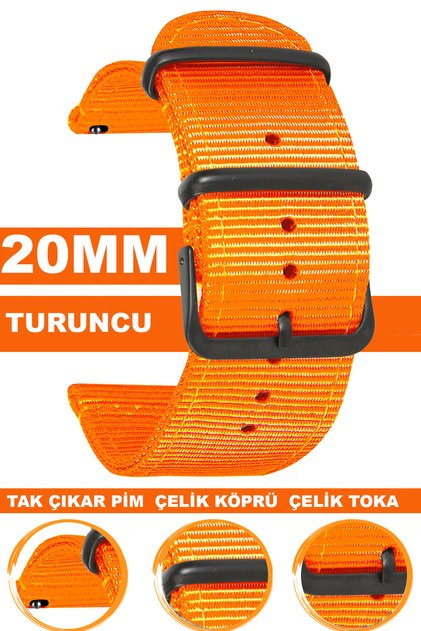 20mm Fossil-Welder-Casio-Seiko-Omega-Armani Watch Compatible Nato Textile Fabric Watch Band Ntcft20