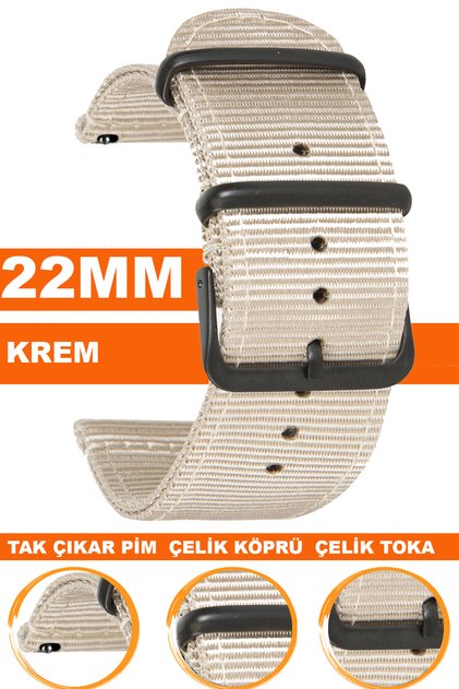22mm Fossil-Welder-Casio-Seiko-Omega-Armani Watch Compatible Nato Textile Fabric Watch Band Ntcft22