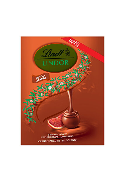 LİNDOR Lindt (lindor) Kan Portakalı Dolgulu Sütlü Çikolata 200 G