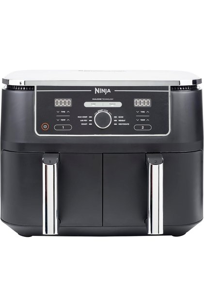 MAX Dual 9,5 L Çift Bölmeli Airfryer – "6 Fonksiyonlu Aile Boyu ve Aynı Anda İki Yemek ”