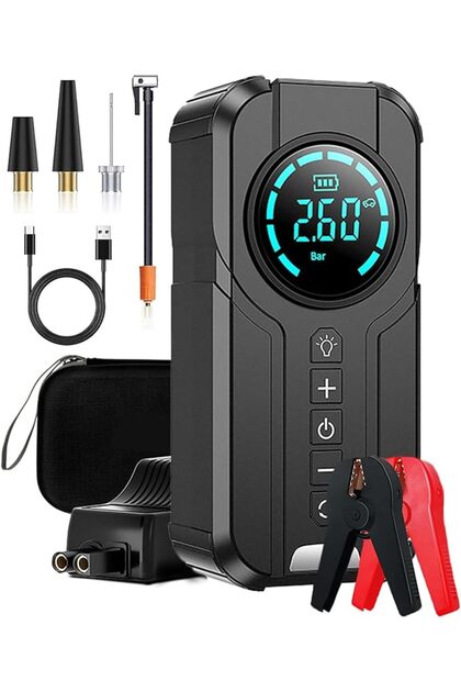® Starter/compresor auto portabil de 150 PSI, baterie de 6000 mAh