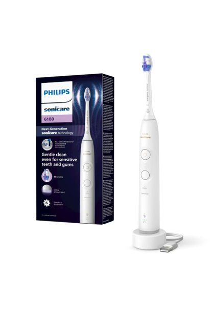 Ηλεκτρική οδοντόβουρτσα Sonicare HX7400/01, 62.000 κινήσεις/λεπτό, διάρκεια ζωής μπαταρίας 21 ημερών, 2 μήνες