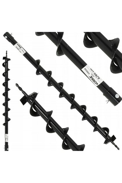 Burghiu pamant 10 cm x 80 cm, pentru motoburghiu,