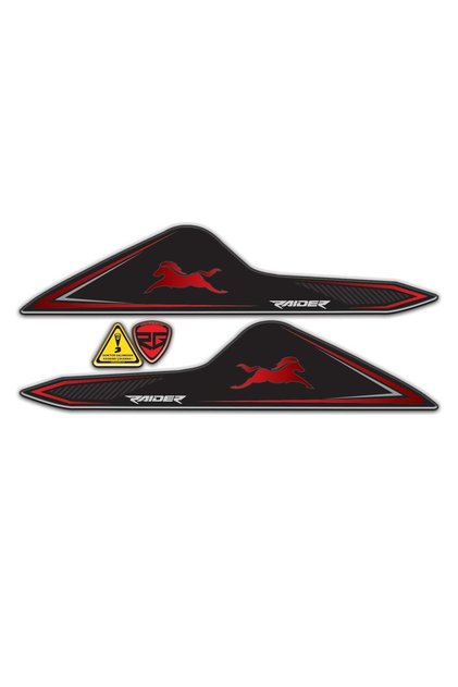 TVS Raider Kuyruk Sticker Pad Kırmızı Siyah Tasarım Redlinegrafik