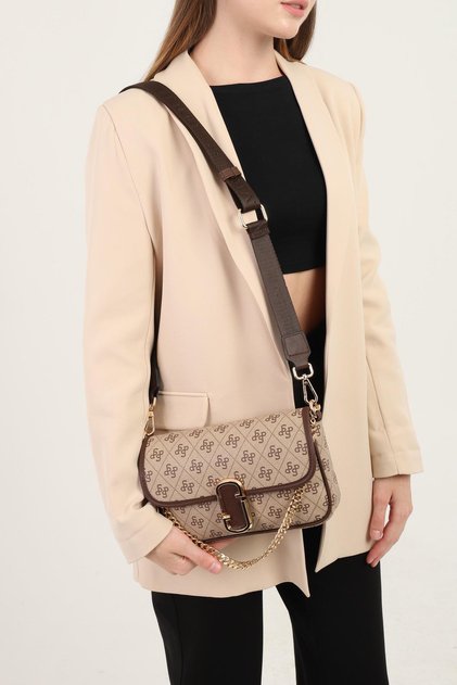 Dark Beige - Brown Sp1171 Women's Shoulder Bag