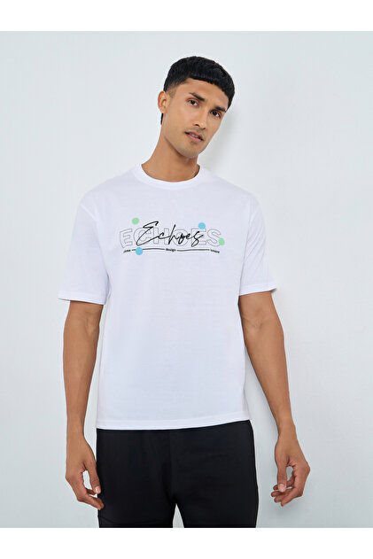 Oversized Graphic Print Jersey T-Shirt