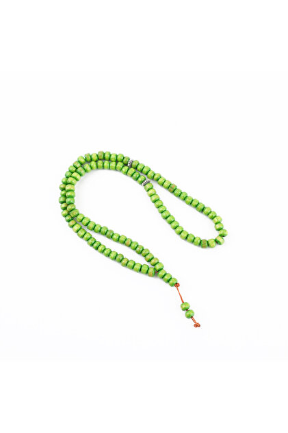 Tree Green Habbe 99-Beads Wheel Cut 6.5X5Mm Prayer Rosary