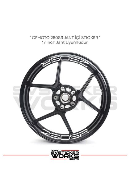 Cfmoto 250Sr Sticker Wheel Inner Lettering 8-Piece Sticker Set