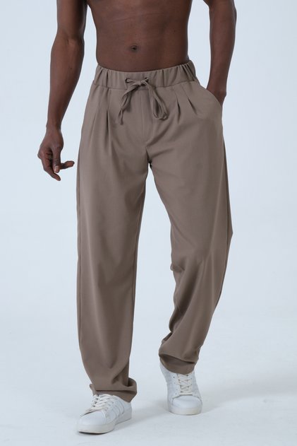 Office Style Baggy Mink Trousers Pleated Wide Leg 2Xs-10Xl