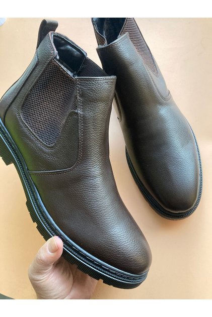 Large Size, Father's Boots, Fur Lined, Genuine Leather