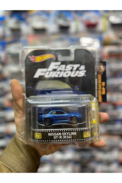 HOT WHEELS Fast and furıous Nıssan Skylıne Gt-R (R)34 Özel klasik