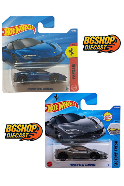 HOT WHEELS 2026 Case B - Ferrari SF90 Stradale Blue - Gray (2li