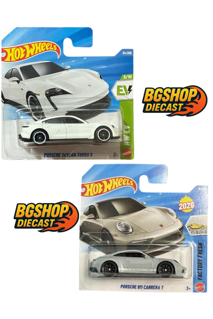 HOT WHEELS 2026 Case - Porsche 911 Carrera T - Porsche Taycan