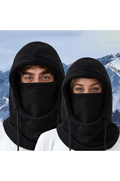 GlassySKY 1 Piece Unisex Neck Gaiter Face Mask Windproof Fleece