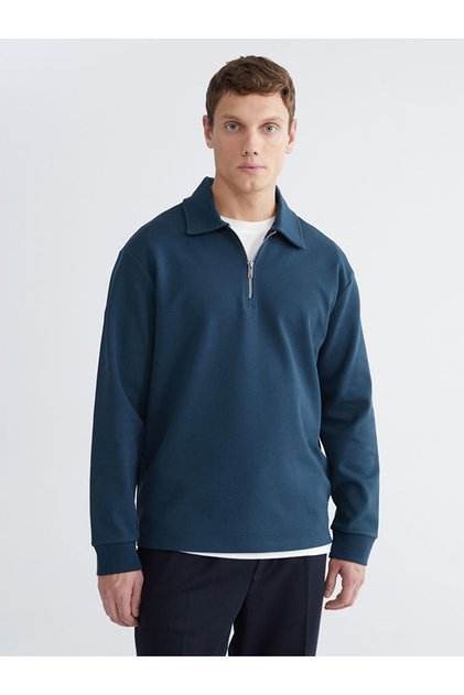Polo Neck Men's Sweatshirt