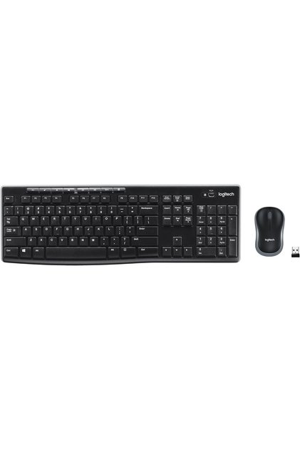 MK270 Wireless Keyboard and Mouse Combo - Black