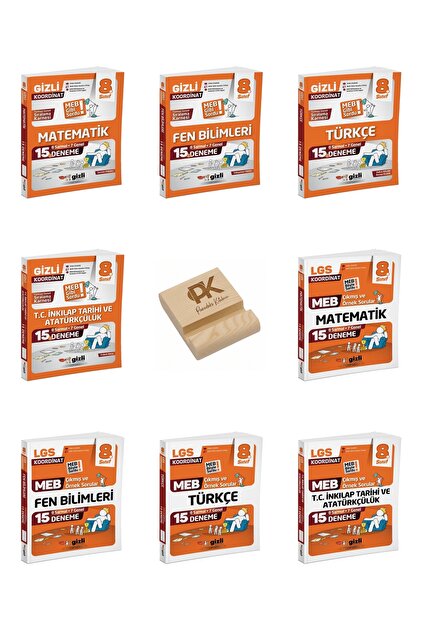 Gizli Yayınları Gizli LGS 8. Sınıf Koordinat MEB Tarzı Deneme ve